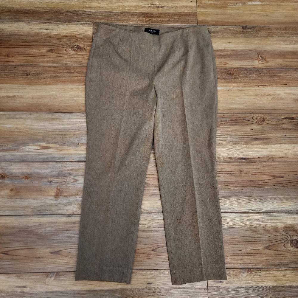 Talbots Dress Pants Women's 12 Petite Light Brown Tan 12p